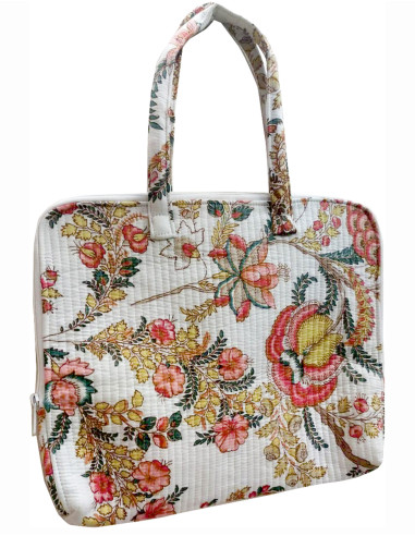 Cotton padded hari zip bag