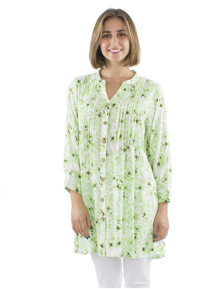 Viscose tunic with Bali24 print
