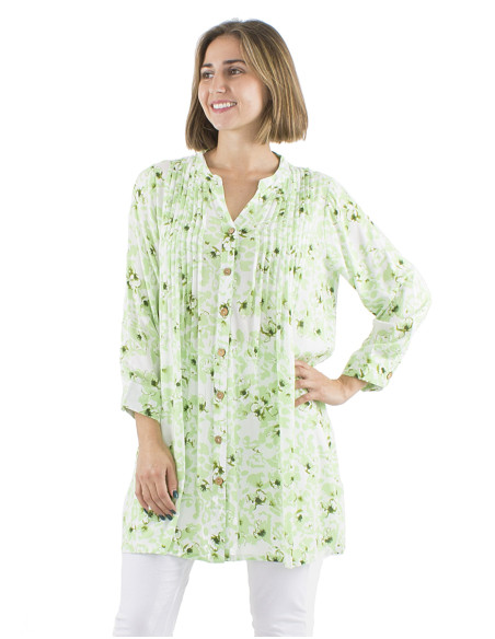 Viscose tunic with Bali24 print