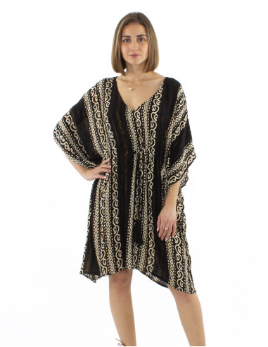 Viscose kaftan tunic 90cm