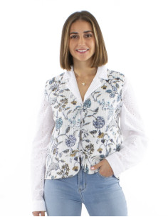 Gilet coton matelassé 3 lacets 2