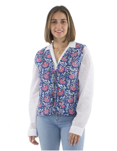 Gilet coton matelassé 3 lacets 2