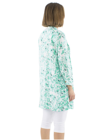 Viscose tunic with Bali24 print