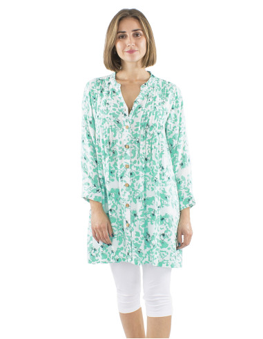Viscose tunic with Bali24 print