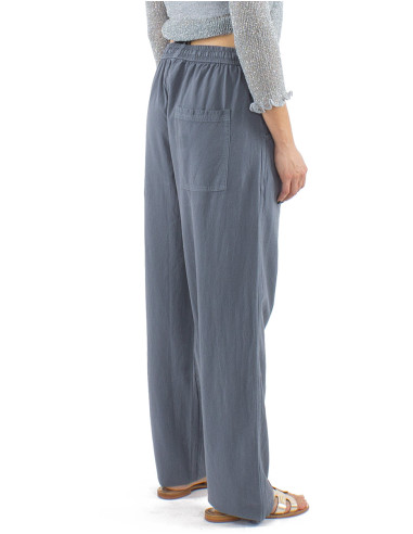 Cotton unisex sw plain mid-season pants