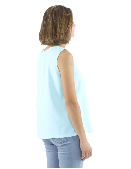 54% linen 46% viscose top 1 pocket