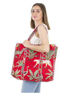 Sac coton matelassé polyester fourre-tout Hari 45x42cm 2