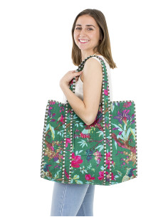 Sac coton matelassé polyester fourre-tout Hari 45x42cm 2