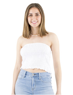 Top viscose bandeau uni élastique 2
