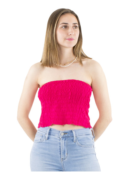 Top viscose bandeau uni élastique