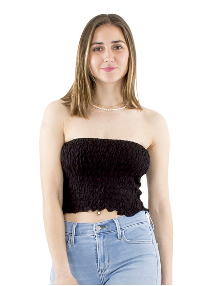 Top viscose bandeau uni élastique