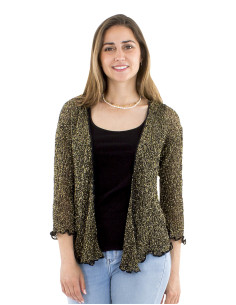 Veste maille 95% polyester avec 5% fil métallique 2