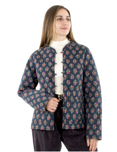 Cotton quilted and printed jacket