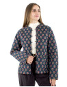 Veste matelassée coton réversible imprimé