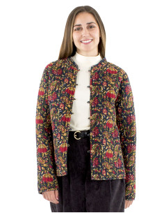 Cotton quilted and printed jacket 2