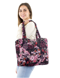Sac maille polyester imprimé Sakura