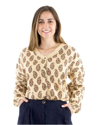 Cotton Batik print blouse