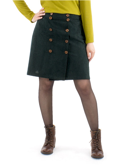 Jupe velours polyester