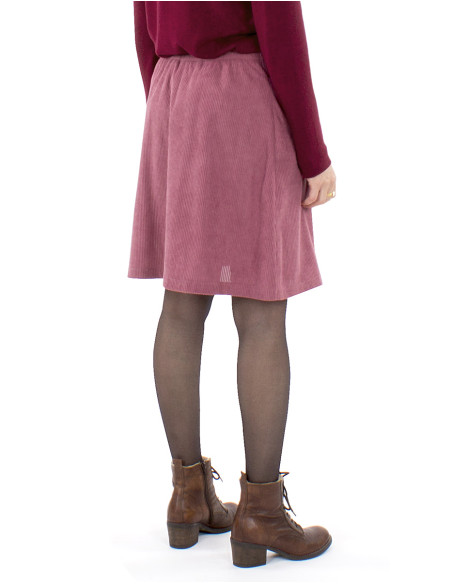 Jupe velours polyester