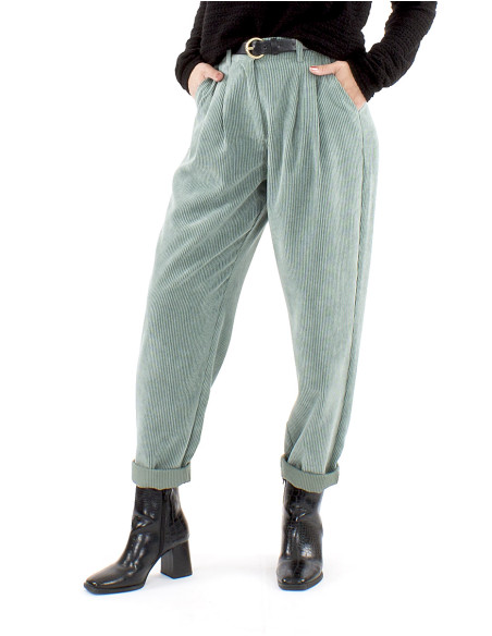 88% polyester 12% polyamide velvet pants with 1/2 elastic belt