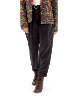 88% polyester 12% polyamide velvet pants with 1/2 elastic belt 2