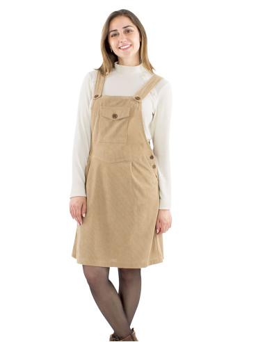 Robe velours polyester haut bretelles