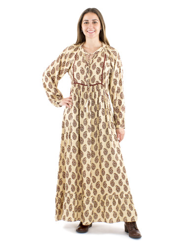 Robe viscose twill imprimé Batik