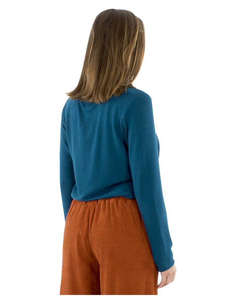 Knitted Sweater 74% Viscose 21% Polyester 5% Elasthanne