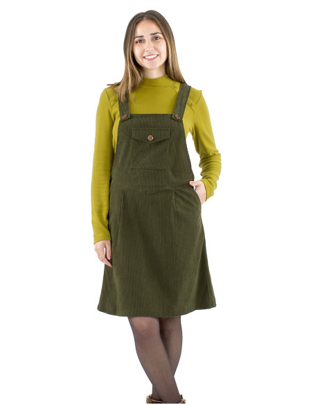 Robe velours polyester haut bretelles