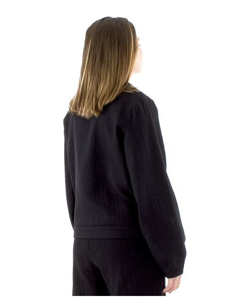 Cotton embroidered jacket with cotton lining