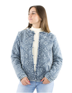 Cotton quilted and embroidered jacket 2