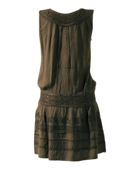 Minirobe viscose Charleston nouée