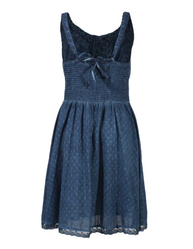 Robe coton blanc dentelle doublée