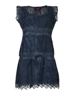 White cotton lace lined dress 2