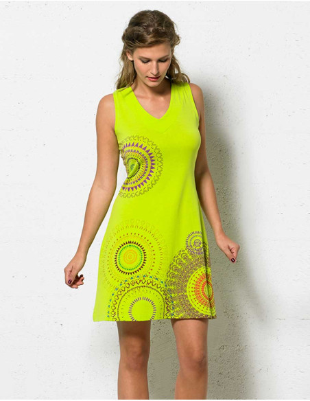 Knitted dress 97% cotton, 3% elastane