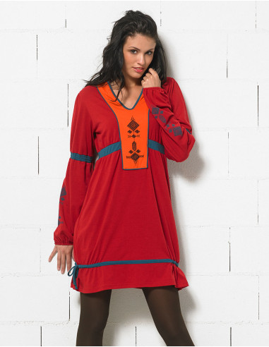 Knitted tunic 62% polyester, 35% cotton, 3% elastane