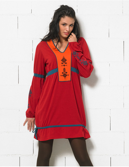 Knitted tunic 62% polyester, 35% cotton, 3% elastane