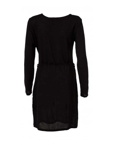 Robe courte maille col V