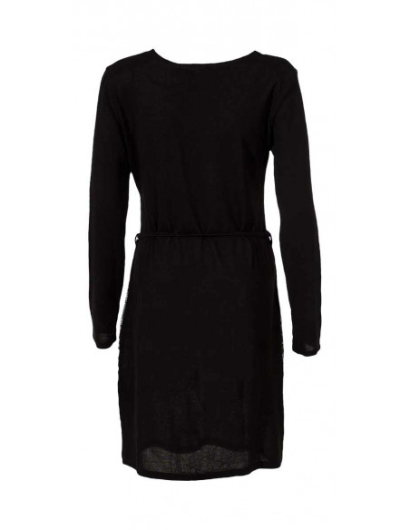 Robe courte maille col V