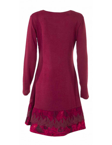 Knitted 95% Polyester 5% spandex dress