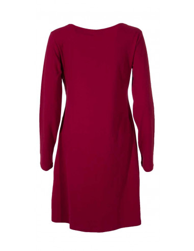 Robe courte maille manches longues