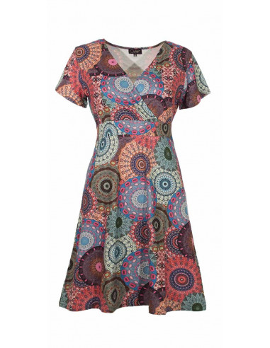 Dress with tam tam print