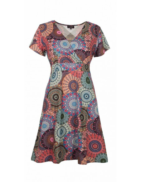 Dress with tam tam print
