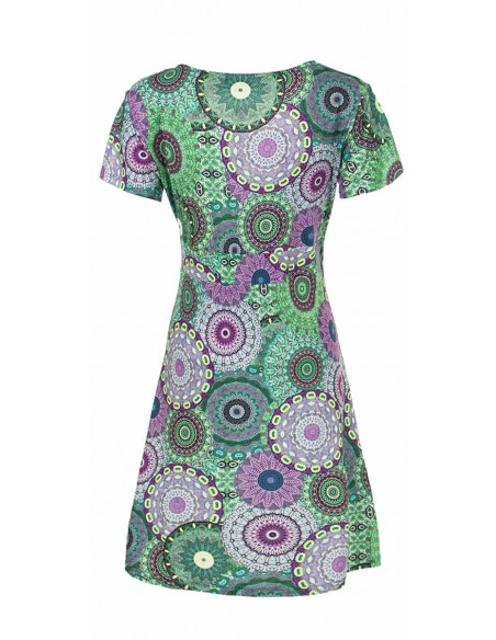 Dress with tam tam print