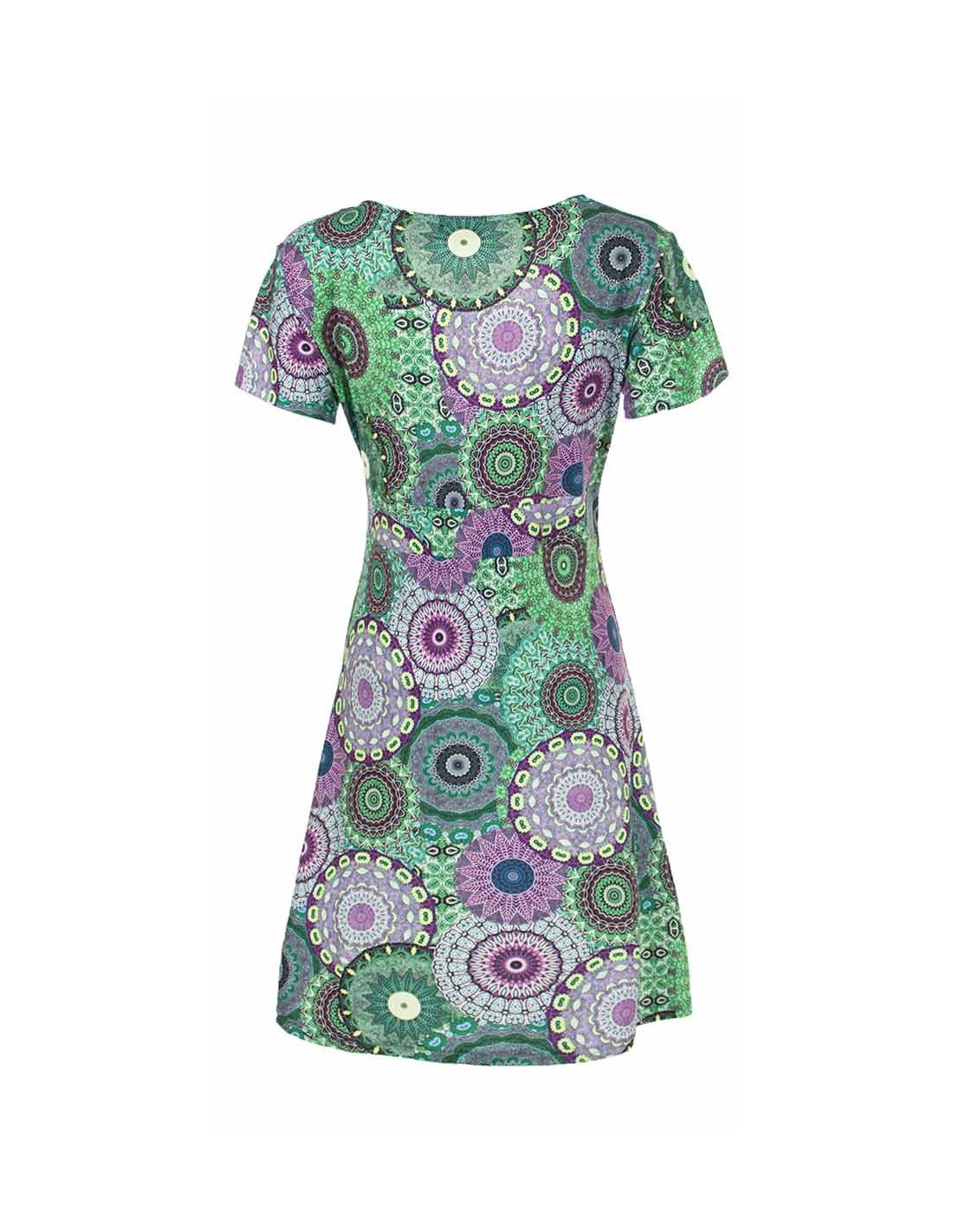 Dress with tam tam print