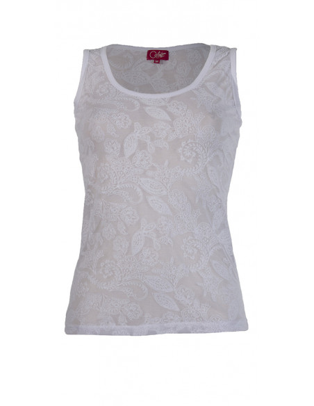 Debardeur femme effet dévoré