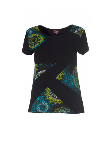 97% cotton 3% spandex tee shirt with short sleeves