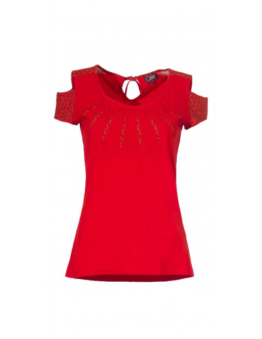 Tee shirt with short sleeves