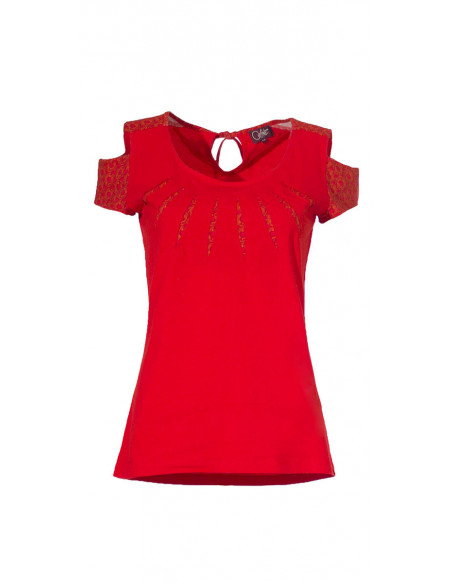 Tee shirt with short sleeves