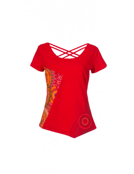 Tee shirt with kenyan print